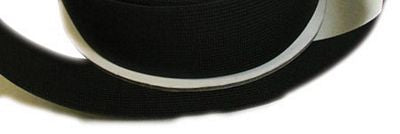 1.5" Heavy Stretch Elastic Black -- by half yard