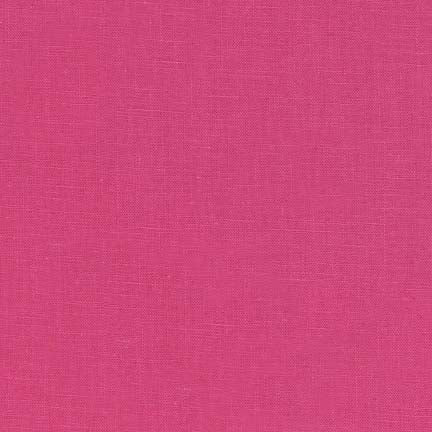 Essex Linen Yarn Dyed in Hot Pink --- Robert Kaufman Fabrics