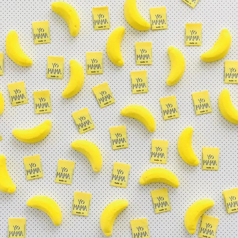 "Yo Mama Made IT" Woven Label by Kylie and the Machine