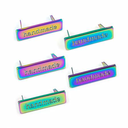 Metal Bag Label Iridescent -- Emmaline Bags