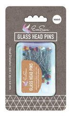 EverSewn Color Glass Pearl Pin 100 ct
