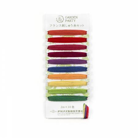 Garden Party Embroidery Floss Set 10pc