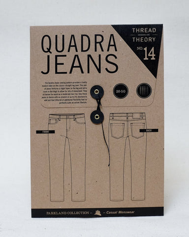 Quadra Jeans  Sewing Pattern by Thread Theory