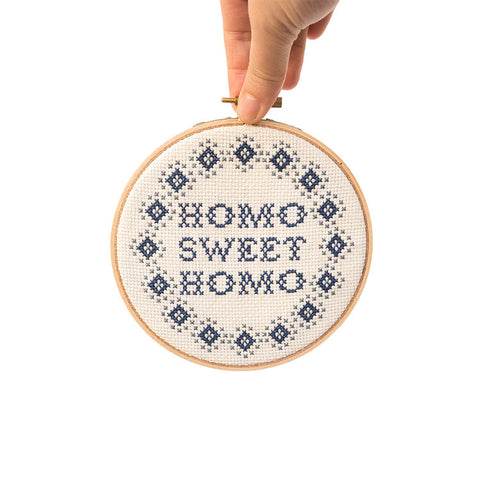 'Homo Sweet Homo' Embroidery Kit --- Junebug and Darlin