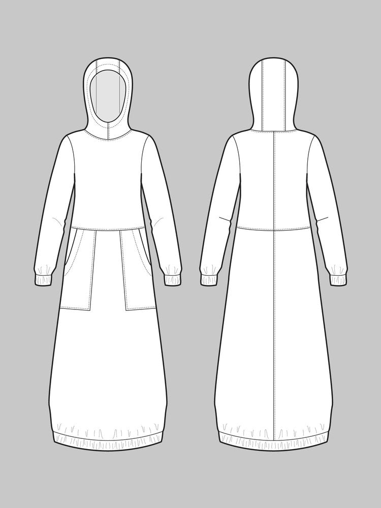 Hoodie Dress Pattern -- The Assembly Line Patterns