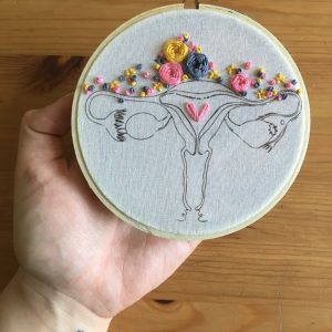 Lady Parts Embroidery Kit in Pink  -- The Comptoir