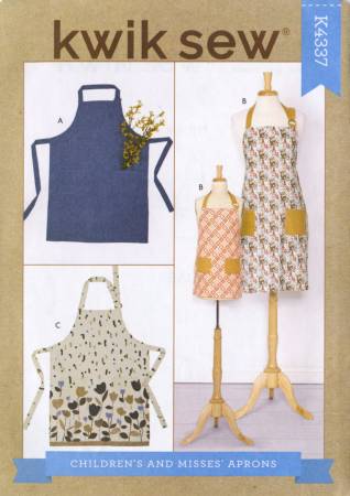 Kwik Sew Childrens & Misses Aprons # K4337A