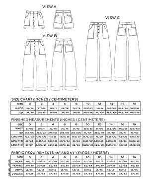 Lander Pants Pattern -- True Bias Patterns