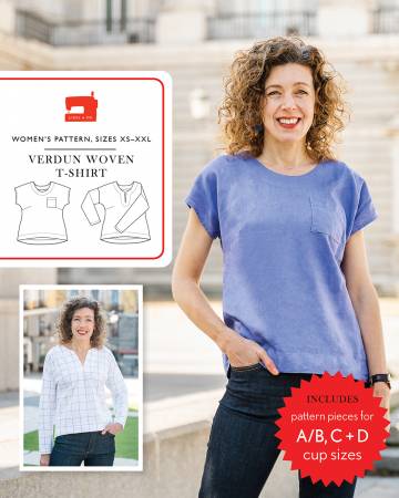 Verdun Woven T-Shirt -- Liesl & Co.