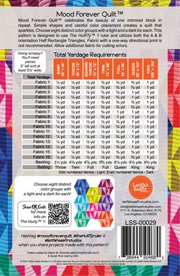 Mood Forever Quilt Pattern -- Latifah Saafir