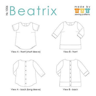 Beatrix Top Pattern -- Made by Rae