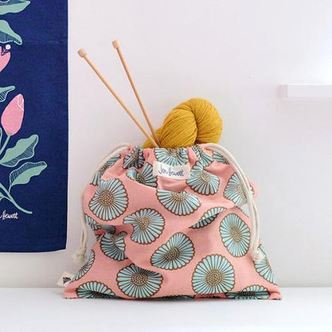 African Daisy Knitting Bag --- Jen Hewett for Ruby Star Society