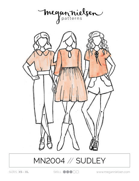 Sudley Dress & Blouse SEWING PATTERN by Megan Nielsen
