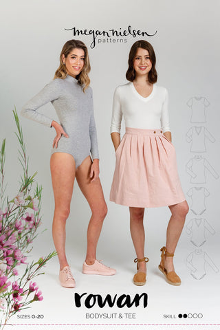 Rowan bodysuit and tee  SEWING PATTERN by Megan Nielsen