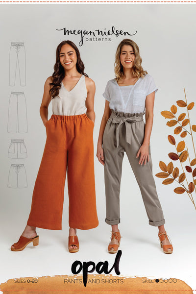 Opal pants & shorts  SEWING PATTERN by Megan Nielsen