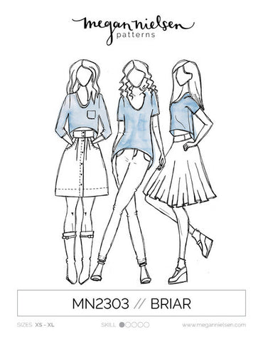 BRIAR SWEATER AND TSHIRT SEWING PATTERN by Megan Nielsen