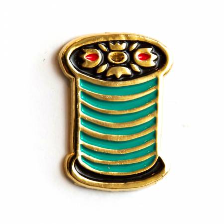 Spool of Thread Enamel Pin -- Maker Valley