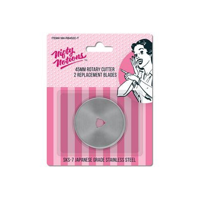 45mm Replacement Blades 2 ct-- Nifty Notions