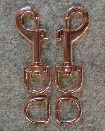 Rose Gold Small 1/2in Strap Hardware -- Decorating Diva