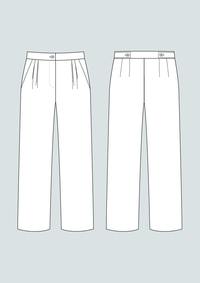 High Waisted Trousers Pattern XS-L -- The Assembly Line Patterns