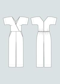 Wide Leg Jumpsuit Pattern XL-3XL -- The Assembly Line Patterns