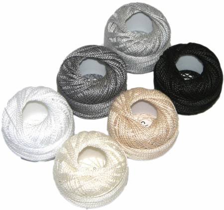 Pearl Cotton Size 12 Sampler Pack Neutral -- Presencia