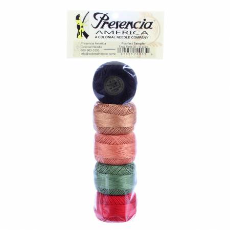 Pearl Cotton Size 8 Thread Sampler Pack Purrfect  -- Presencia