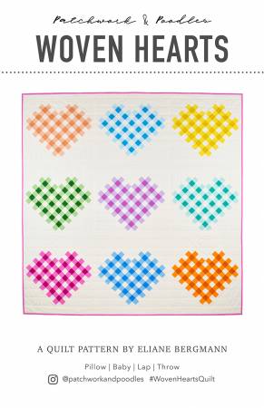 Woven Hearts Quilt Pattern -- Patchwork & Poodles