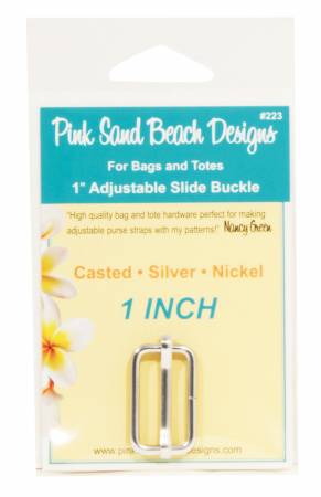 Adjustable Slide Buckle - 1in  -- Pink Sand Beach