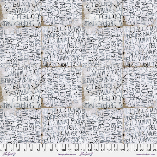 Alice - Fog || Glyphs by e bond -- Free Spirit Fabrics