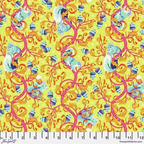 Oh Nuts in Glow -- Tiny Beasts by Tula Pink -- Free Spirit Fabrics