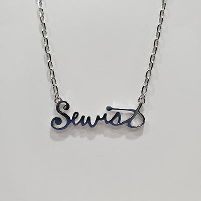 Sewist Necklace in Silver