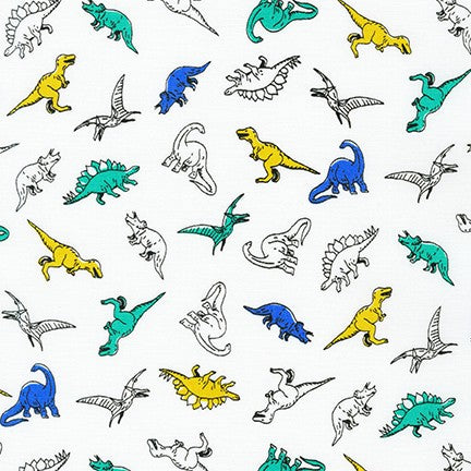 Dinos in white from Musings by Sevenberry -- Robert Kaufman