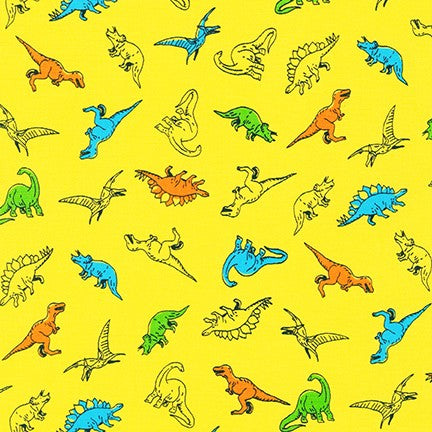 Yellow Dinos from Musings by Sevenberry -- Robert Kaufman
