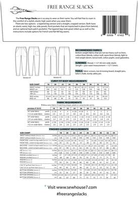 Free Range Pants Curvy Fit Pattern --- Sew House Seven