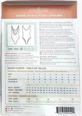 Sharon One Piece Swimsuit Pattern -- Sirena Patterns