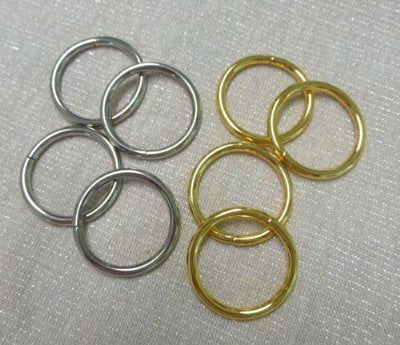 1 1/4" Wide Brass O-Rings -- Studio Kat Designs