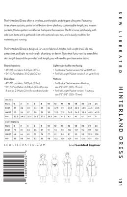 Hinterland Dress Sewing Pattern -- Sew Liberated