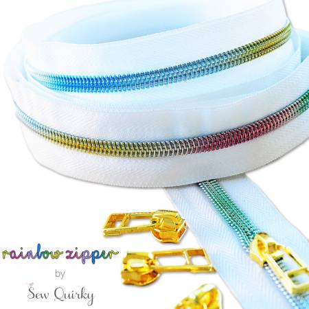 Rainbow Zipper -- Sew Quirky
