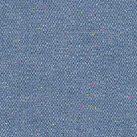 Blue Neon Neppy denim -- Robert Kaufman