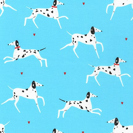 Dalmatians in Blue from Whiskers and Tails --- Robert Kaufman Fabrics
