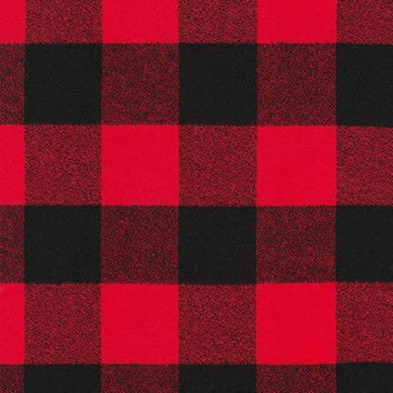 Mammoth Flannel Wide in Red  -- Robert Kaufman