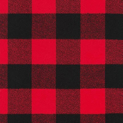 Mammoth Flannel Wide in Red  -- Robert Kaufman