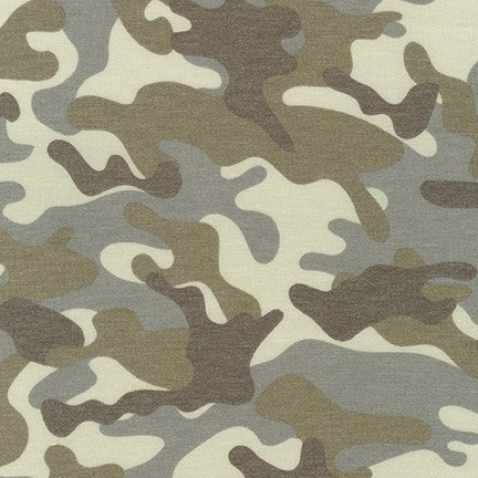 Taupe Camo -- Sunset Studio Collection: French Terry Tie Dye -- Robert Kaufman