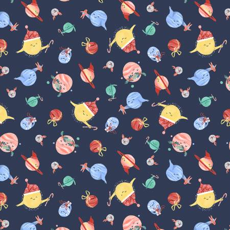 Navy Holiday Planets --- Merry Spacemas by Rae Ritchie -- Dear Stella