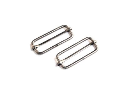 1 1/2"  black slider buckles -- Sallie Tomato