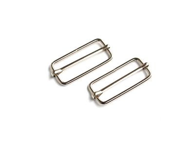 1 1/2" Silver Slider Buckles --- Sallie Tomato