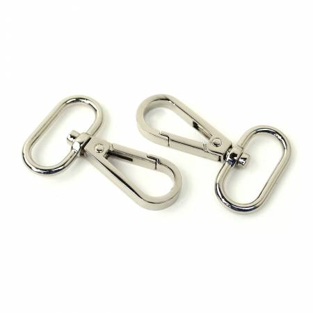 Two Swivel Hooks 1" Nickel --- Sallie Tomato