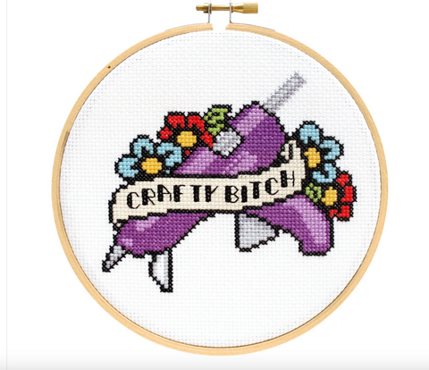 Craft Bitch DIY Cross Stitch Kit -- The Stranded Stitch