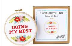 Doing My Best Cross Stitch Kit --- Stranded Stitch